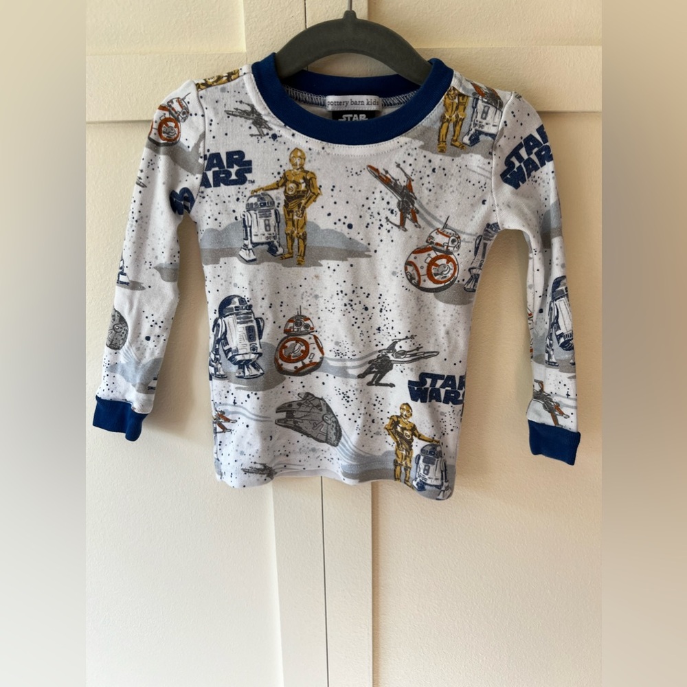 Pottery Barn Kids‎ x Star Wars Pajamas Top Long Sleeve Shirt Toddler Size 2T